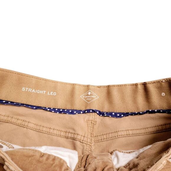 St. John's Bay Tan Corduroy Straight Leg Pants Jeans - Picture 7 of 14